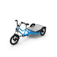 Commercial Grade Electric Trike with Flatbed PNG & PSD Images