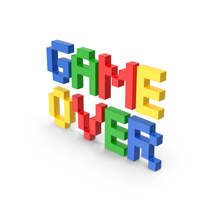 Pixel Font Game Over PNG & PSD Images