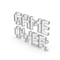 Pixel Font Game Over PNG & PSD Images