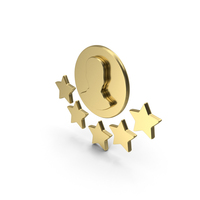 User 5 Star Rating Circle Base Symbol Gold PNG & PSD Images