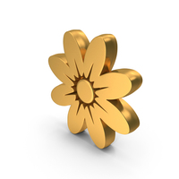 Flower Style Modern Gold PNG & PSD Images