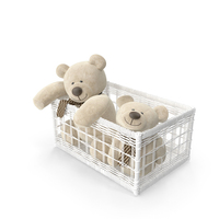 Basket with Toy Bears PNG & PSD Images