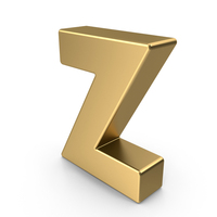Gold Lowercase Alphabet Z PNG & PSD Images
