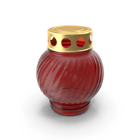 Memorial Grave Lamp No Candle Red PNG & PSD Images