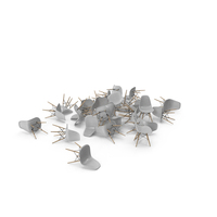 Heap Of Eames Plastic Side Chairs PNG & PSD Images
