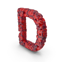 Organic Abstract Letter D PNG & PSD Images