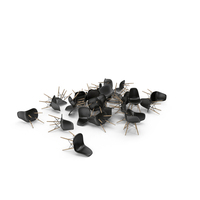 Black Fallen Eames Plastic Side Chairs PNG & PSD Images