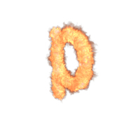 Fire Small Letter P PNG & PSD Images