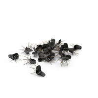 Black Eames Plastic Side Chairs Heap PNG & PSD Images