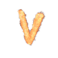 Fire Letter V PNG & PSD Images