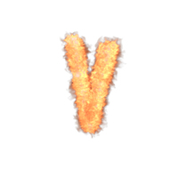 Fire Small Letter V PNG & PSD Images