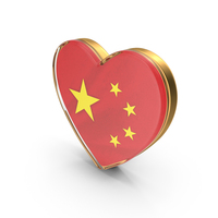 Heart Flag China PNG & PSD Images