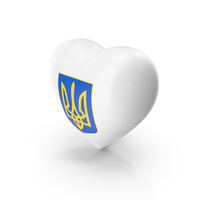 Ukraine Heart Flag PNG & PSD Images