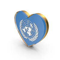 UN Heart Flag PNG & PSD Images
