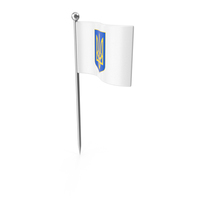 Ukraine Pin Flag PNG & PSD Images