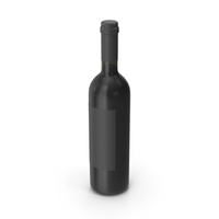 Black Wine Bottle PNG & PSD Images