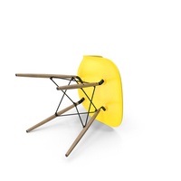 Eames Plastic Side Chair DSW Sunlight Posed PNG & PSD Images