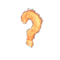 Fire Sign Question Mark PNG & PSD Images