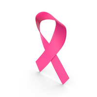 粉红色丝带乳腺癌符号PNG和PSD图像