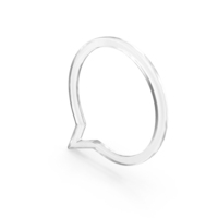 Transparent Circular Speech Bubble Symbol PNG & PSD Images