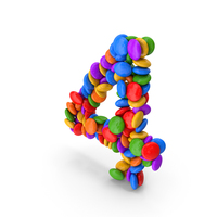 Candy Number 4 PNG & PSD Images