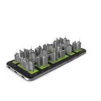 Buildings On Smartphone PNG & PSD Images