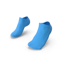Socks Blue on The Foot Standing Toes PNG & PSD Images