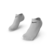 Socks Nike Grey on The Foot Standing Toes PNG & PSD Images