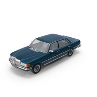 Mercedes Benz 350 SE Blue PNG & PSD Images
