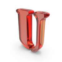 Stencil Font U Glass PNG & PSD Images
