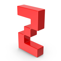 Pixel Font Red Letter Z PNG & PSD Images