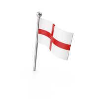England Pin Flag PNG & PSD Images