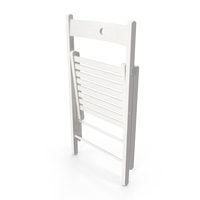 Folding Chair White Closed PNG & PSD Images