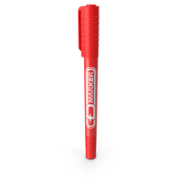 Permanent Marker Ultra Fine Tip Red PNG & PSD Images