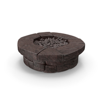 Round Stone Fire Pit Table PNG & PSD Images