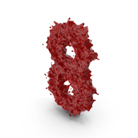 Halloween Bloody Number 8 PNG & PSD Images