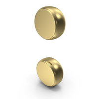 Gold Colon Symbol PNG & PSD Images