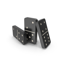 Black Dominoes Set PNG & PSD Images