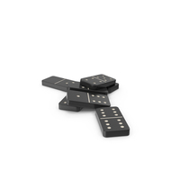 Black Dominoes Set PNG & PSD Images