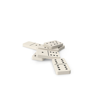 White Dominoes Set PNG & PSD Images
