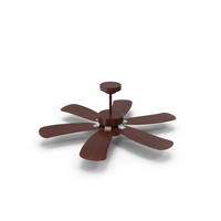 Dark Wood Ceiling Fan PNG & PSD Images