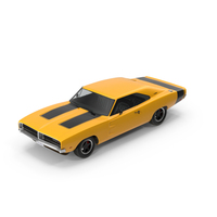 Dodge Charger Yellow PNG & PSD Images