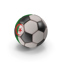 Pro Clean Black Algeria Soccer Ball PNG & PSD Images