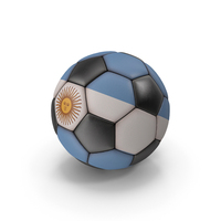 Pro Clean Black Argentina Soccer Ball PNG & PSD Images