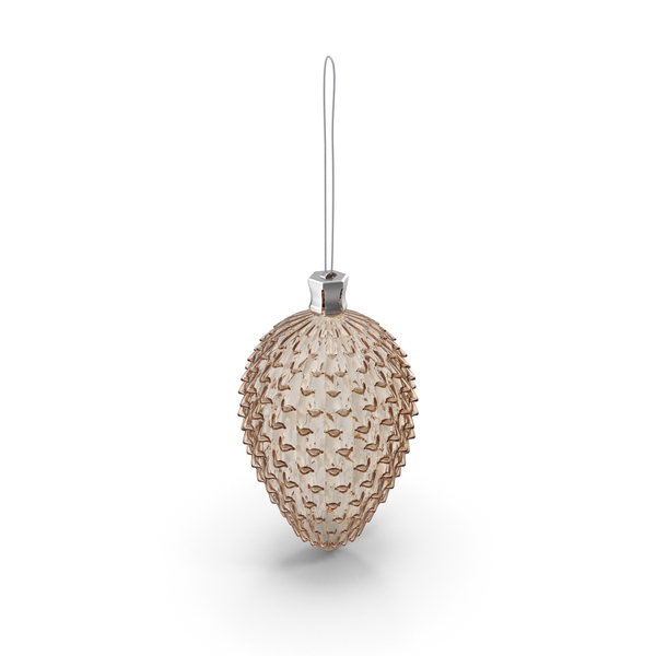 Christmas Decoration Glass Fir Cone PNG & PSD Images