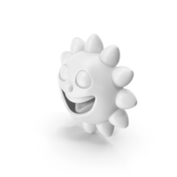 Cartoon Sun Character Monochrome PNG & PSD Images