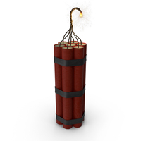 7 TNT Dynamite Sticks Bomb Lit Fuse PNG & PSD Images