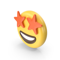 Smiling Face With Star Eyes Emoji PNG & PSD Images