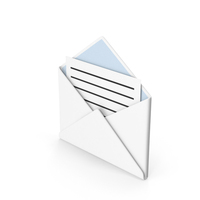 Envelope Open Note PNG & PSD Images