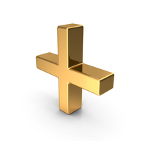 Gold Plus Sign PNG & PSD Images